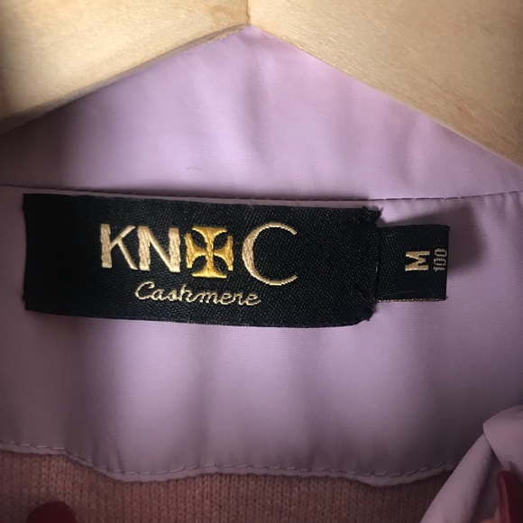KNC Vintage cashmere lined lilac bomber jacket - Picture 2 of 6